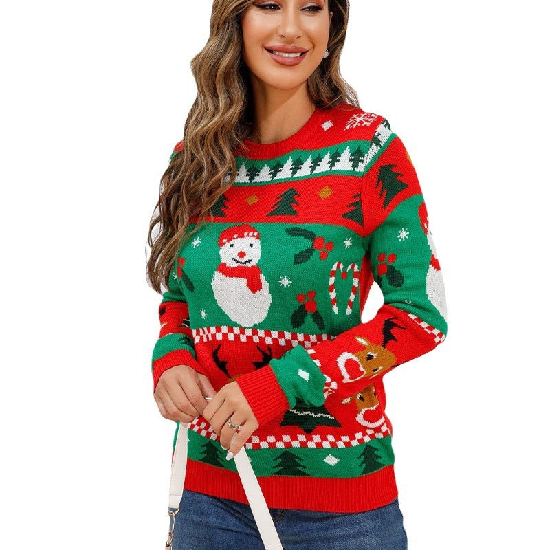 Christmas Cartoon Jacquard Sweater