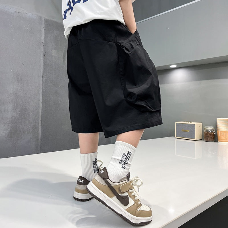 Boys’ Lightweight Mid-Length Cargo Shorts