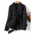 Women's Plus Size Belted Down-Cotton Jacket