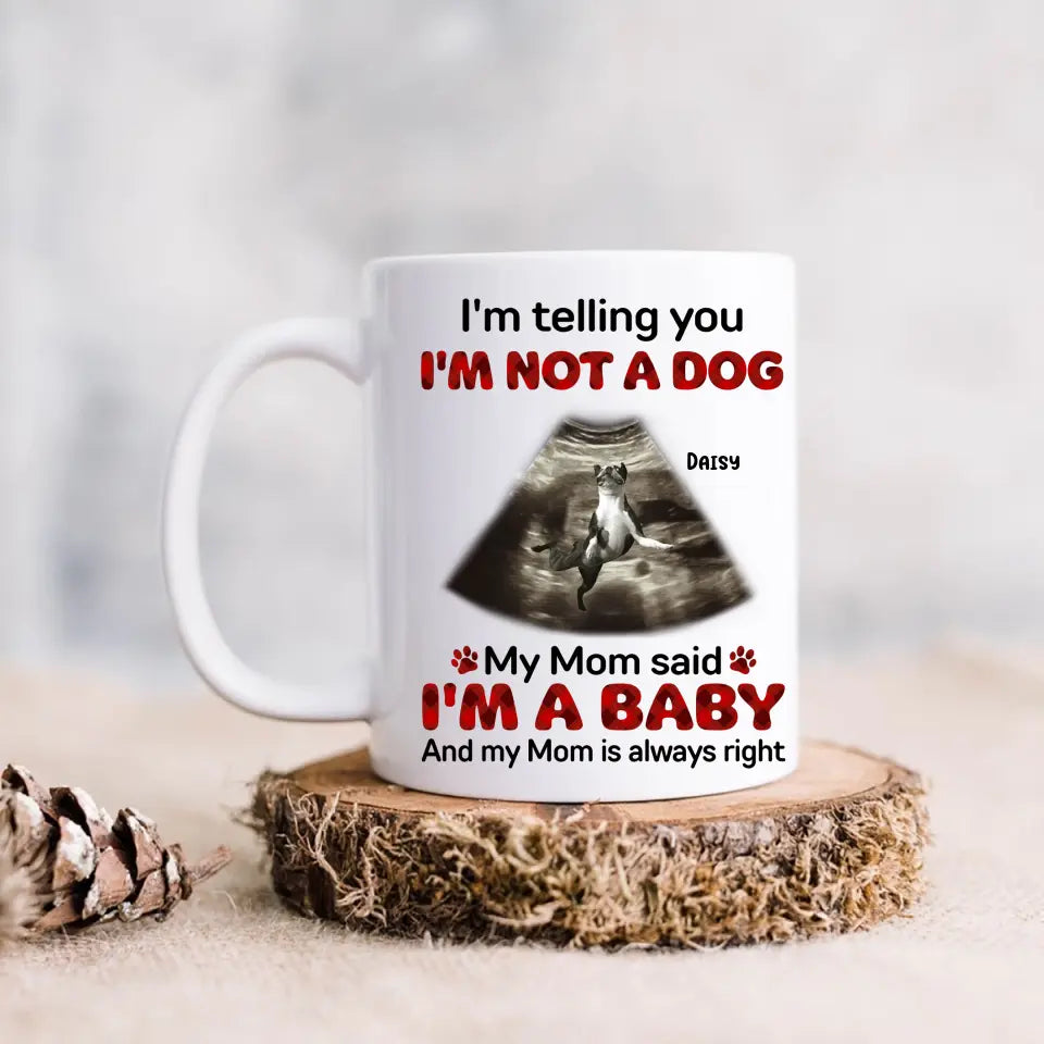Personalized Funny Dog Photo Mug – I'm Not a Dog
