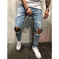 Men's Ripped Slim-Fit Jeans