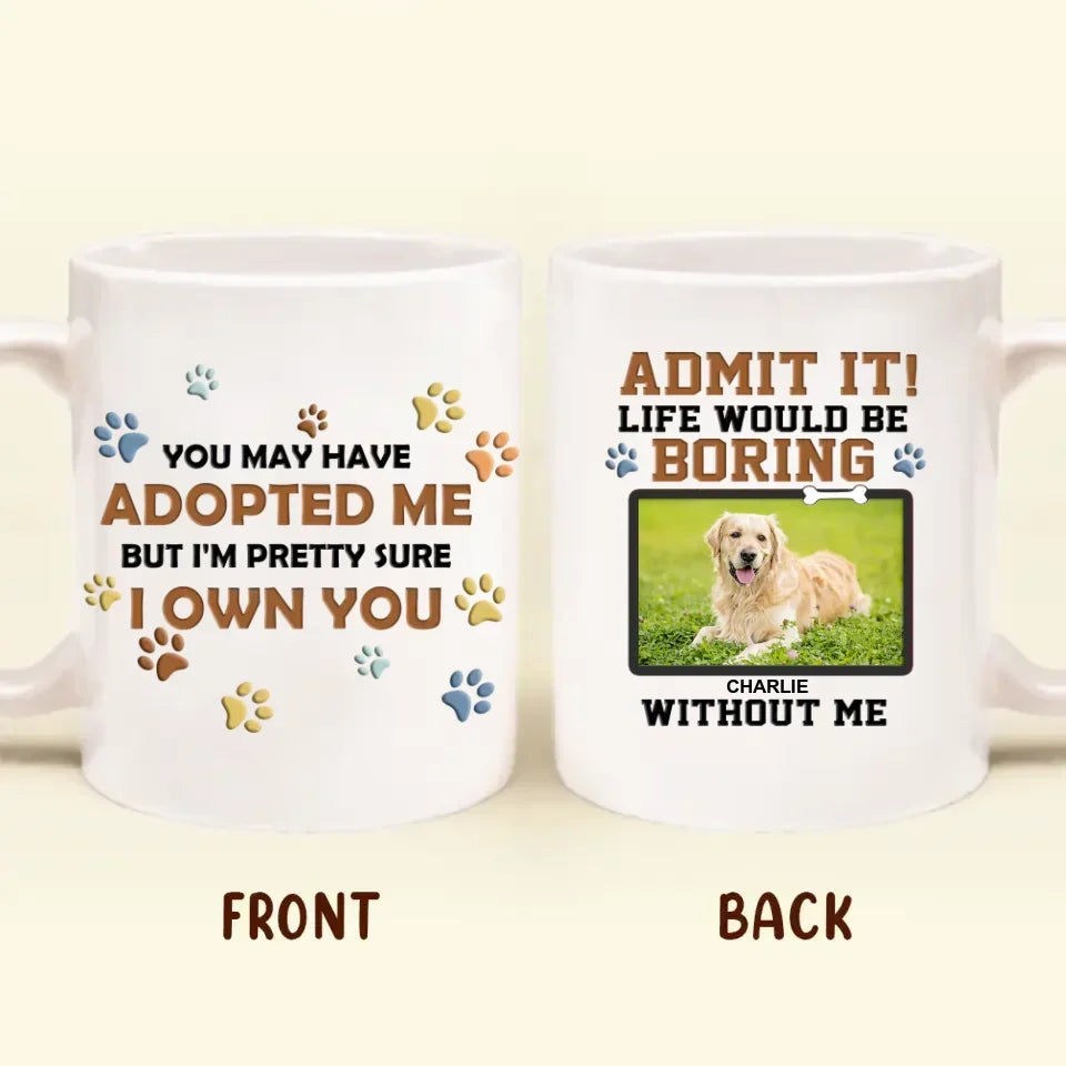 Personalized Dog Photo Mug for Dog Mom or Dad