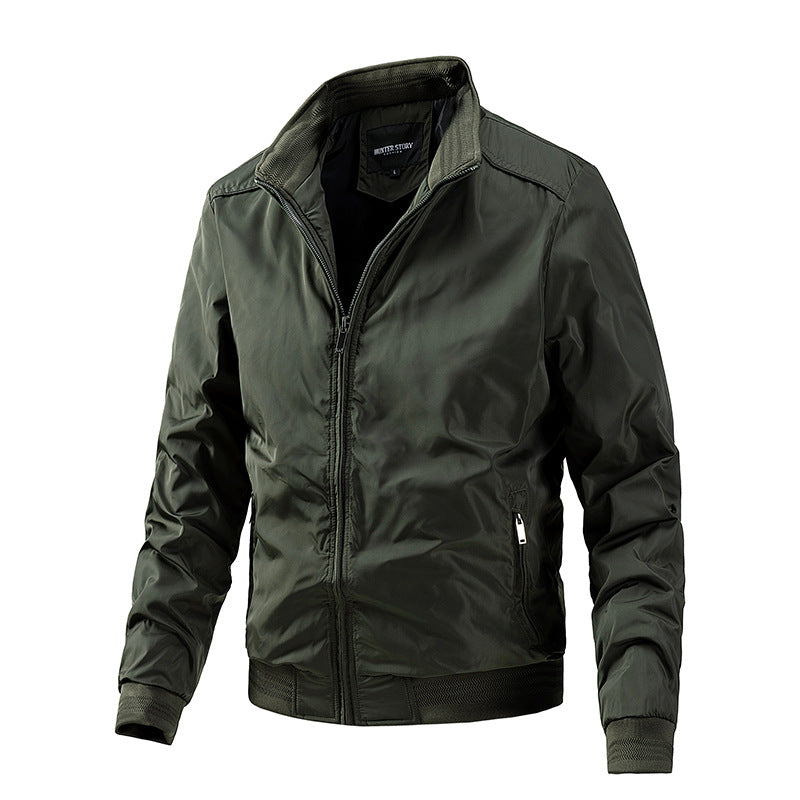 Men's Plus Size Stand-Collar Cotton Jacket
