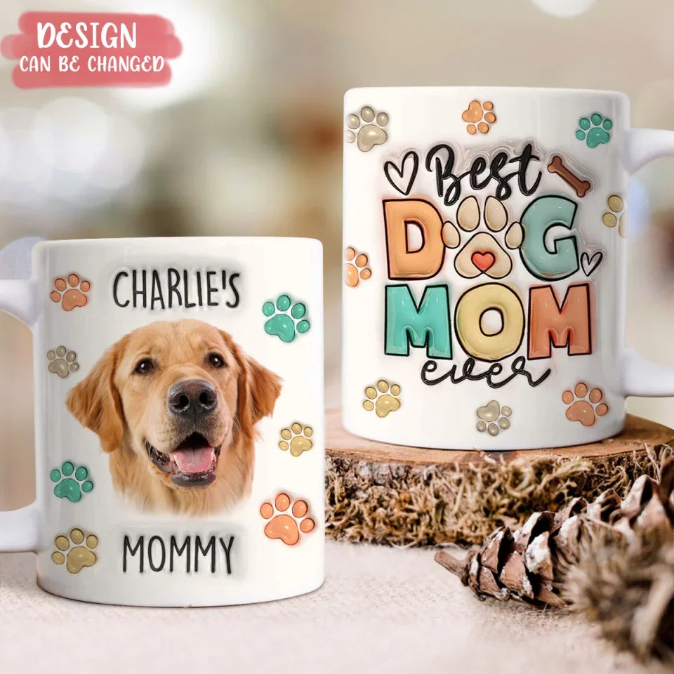 Personalized Dog Mom Photo Mug – Best Dog Mom Ever