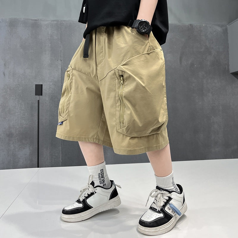 Boys’ Lightweight Mid-Length Cargo Shorts