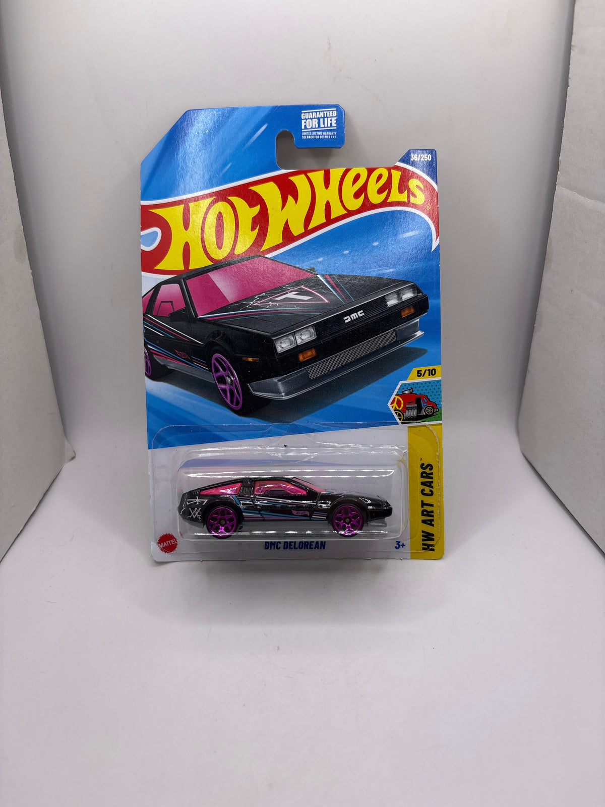Hot Wheels DMC DeLorean Black Die-Cast Car