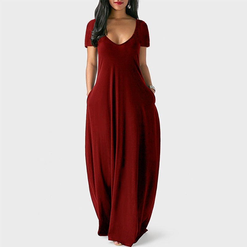 Women's Plus Size V-Neck Dress