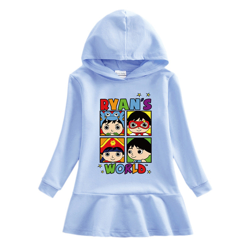 Girls’ Ryan Toys Review Hooded Dress