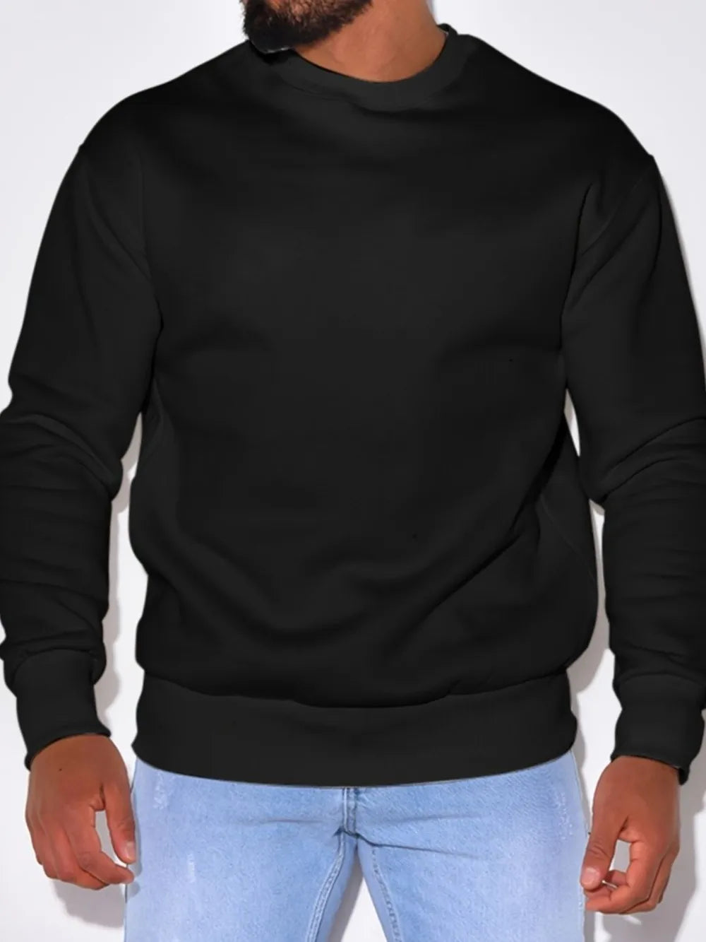 Men's Plus Size Crewneck Sweatshirt