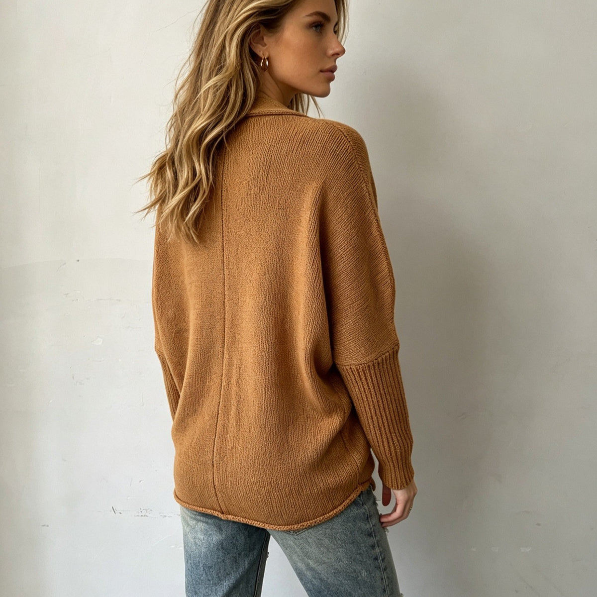 Women's Long-Sleeve V-Neck Cardigan