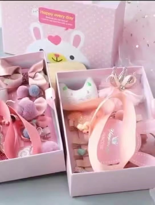 Girls’ Hair Accessory Set, 18 Pieces