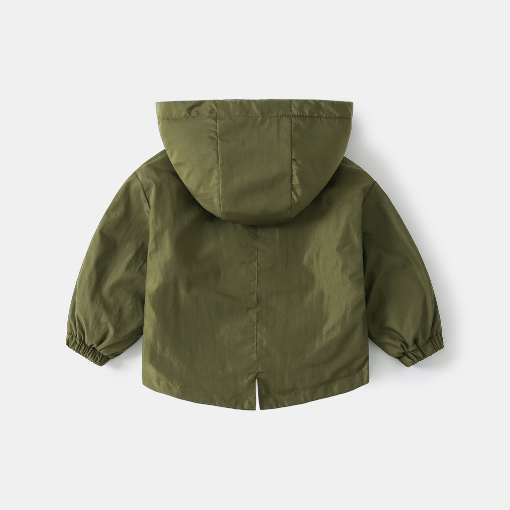 Boys’ Hooded Fleece-Lined Jacket