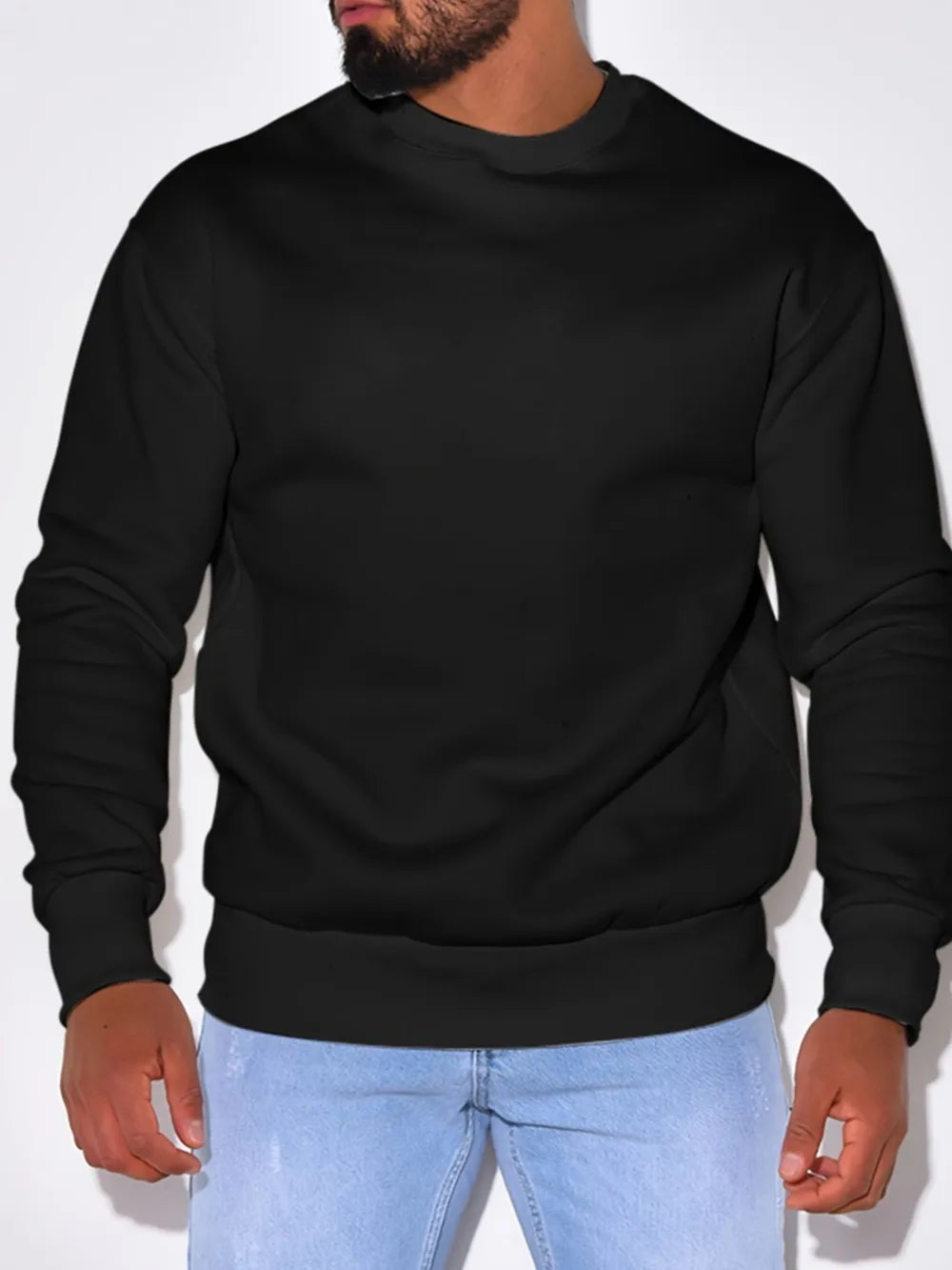 Men's Plus Size Crewneck Sweatshirt