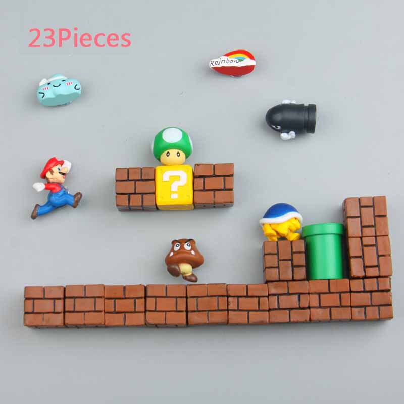 Super Mario Resin Fridge Magnets