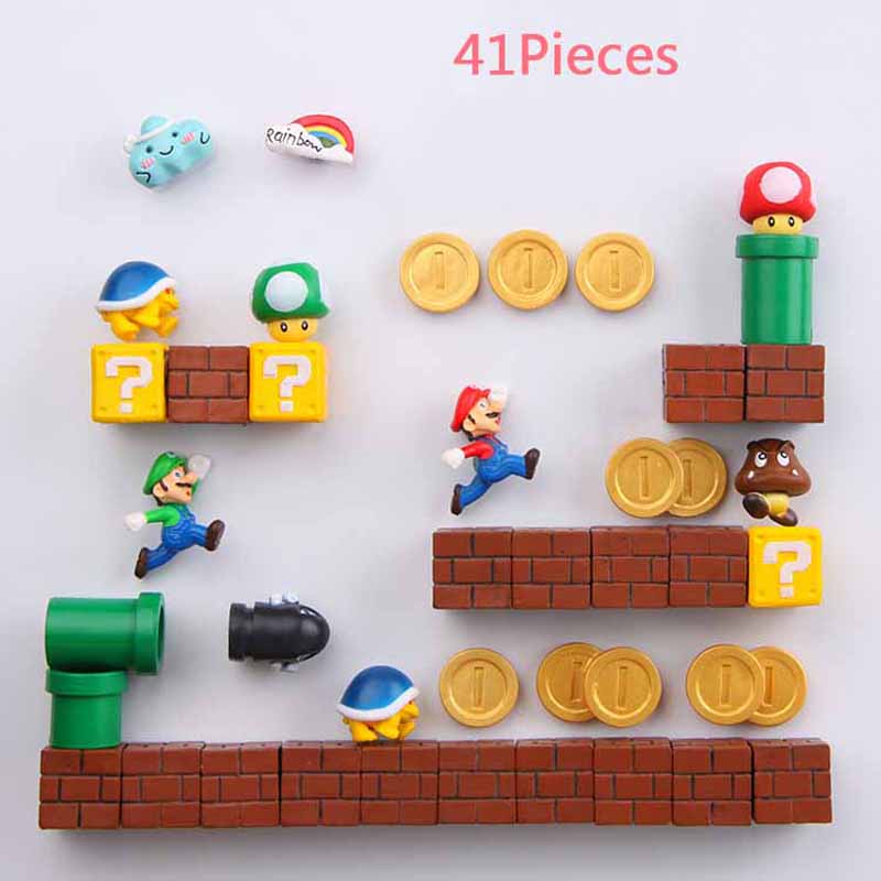 Super Mario Resin Fridge Magnets
