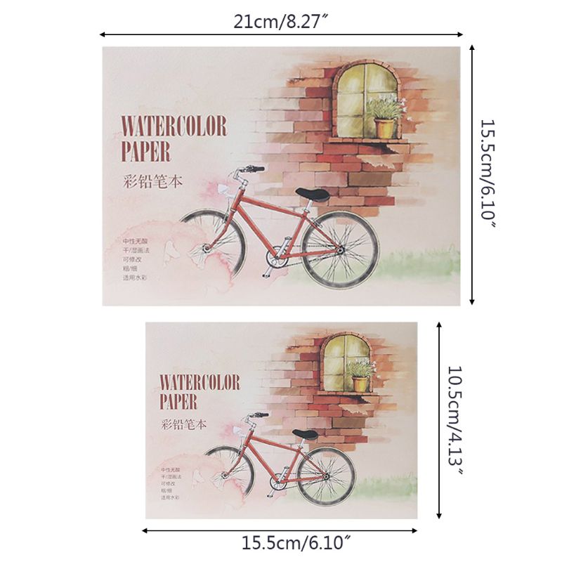 Watercolor Sketchbook, 12 Sheets — A5/A6