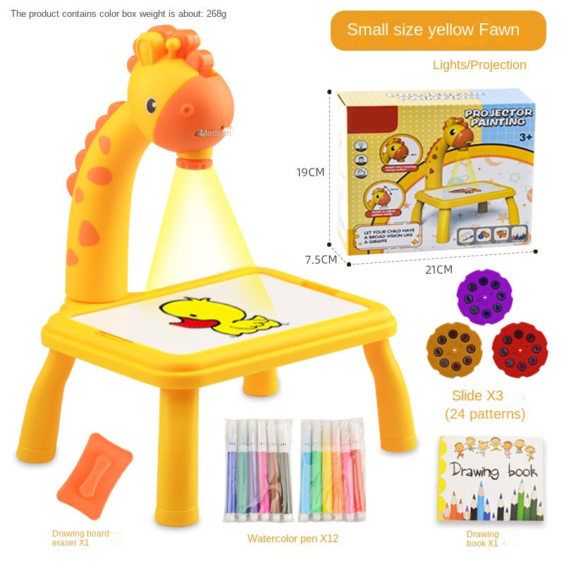 Deer-Shaped Drawing Projector with Sound & Lights