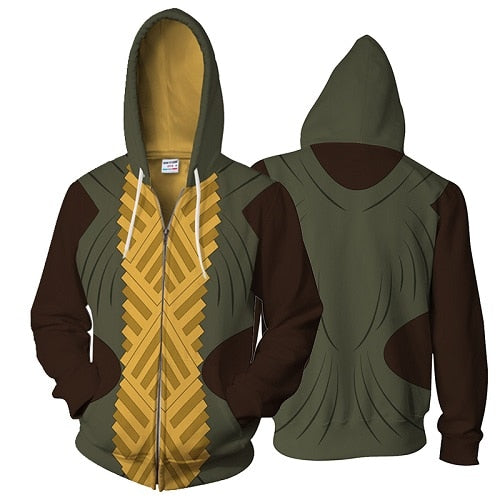 Men's Plus Size Graphic Zip Hoodie