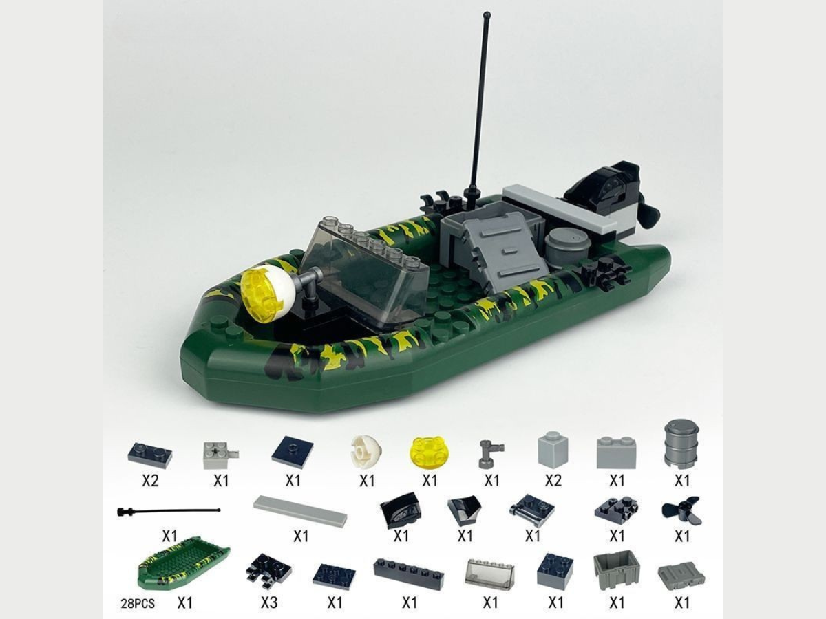 Mil-Blox SEAL Team with RHIB Landing Boat