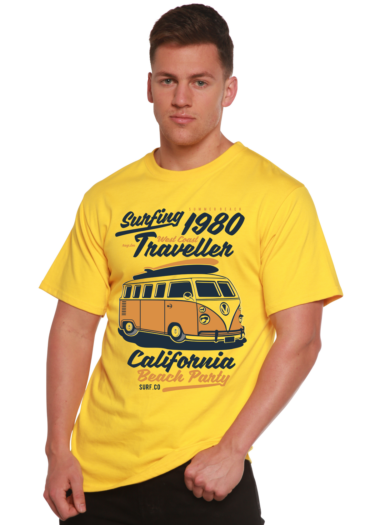Men's Surfing 1980 Bamboo-Blend Graphic T-Shirt