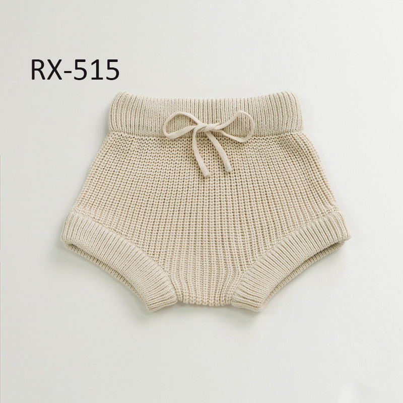 Baby Cotton Knit Shorts – Solid Colors
