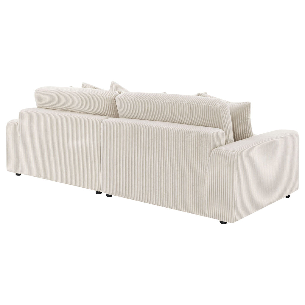 Blaine Upholstered Reversible Chaise Sectional Sofa Sand