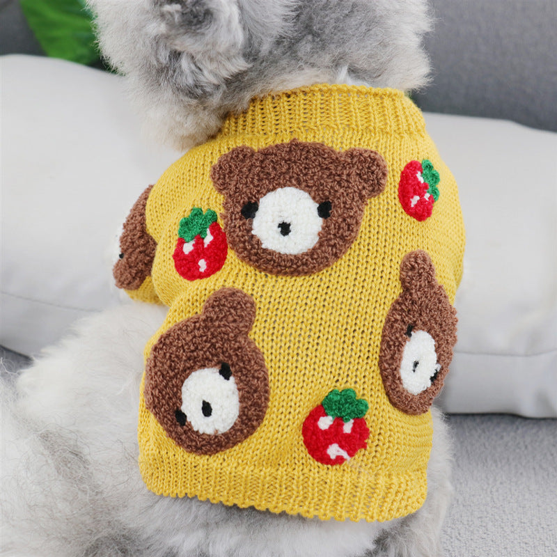 Autumn And Winter Short Pet Sweaters Dog Clothes