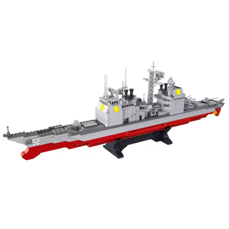 883-Piece Military Cruiser Ship Model Kit
