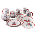 Holiday Gift Porcelain Dinnerware Set – 16 Pieces