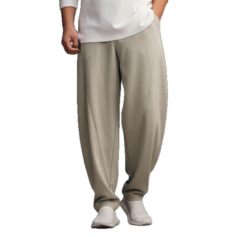 Women's Plus Size Wide-Leg Waffle-Knit Pants