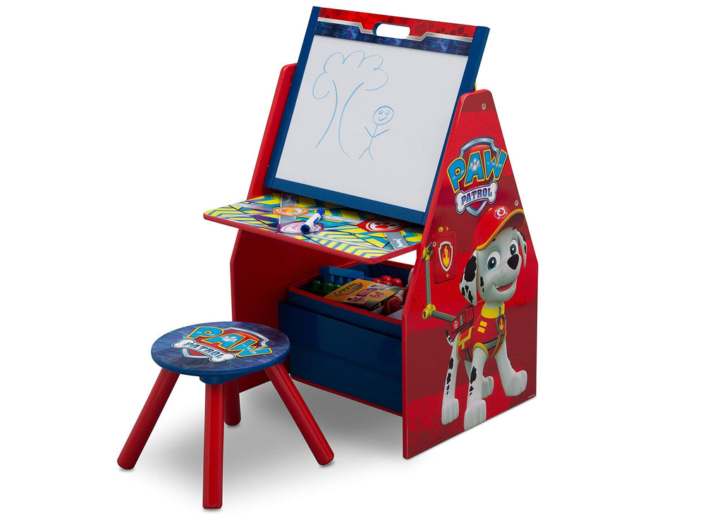 Kids' 3-in-1 Art Easel & Play Station with Stool