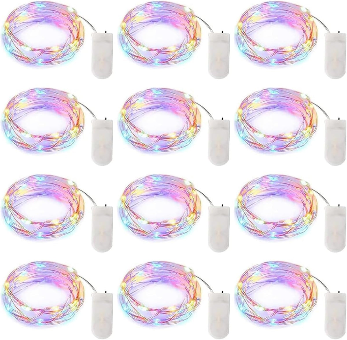Micro LED Battery-Powered Fairy String Lights — 7 ft