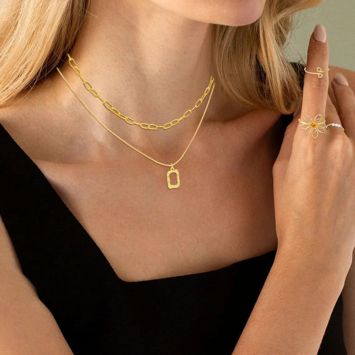 Multi-Piece Gold-Tone Jewelry Gift Set