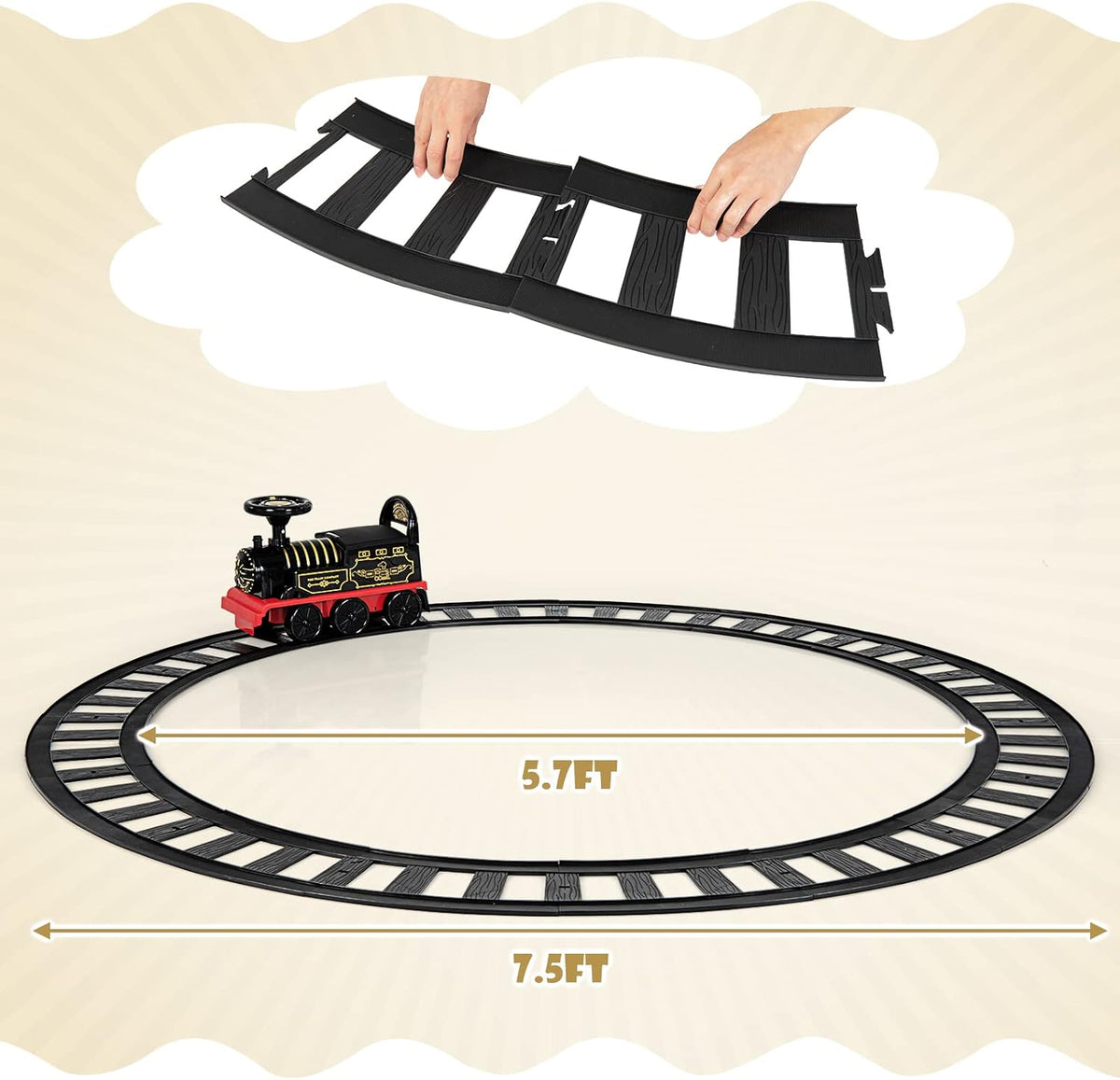 Rollplay Steam Ride-On Train