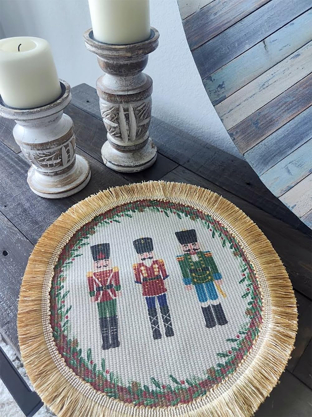 Nutcracker Fringe Christmas Placemats – Set of 4