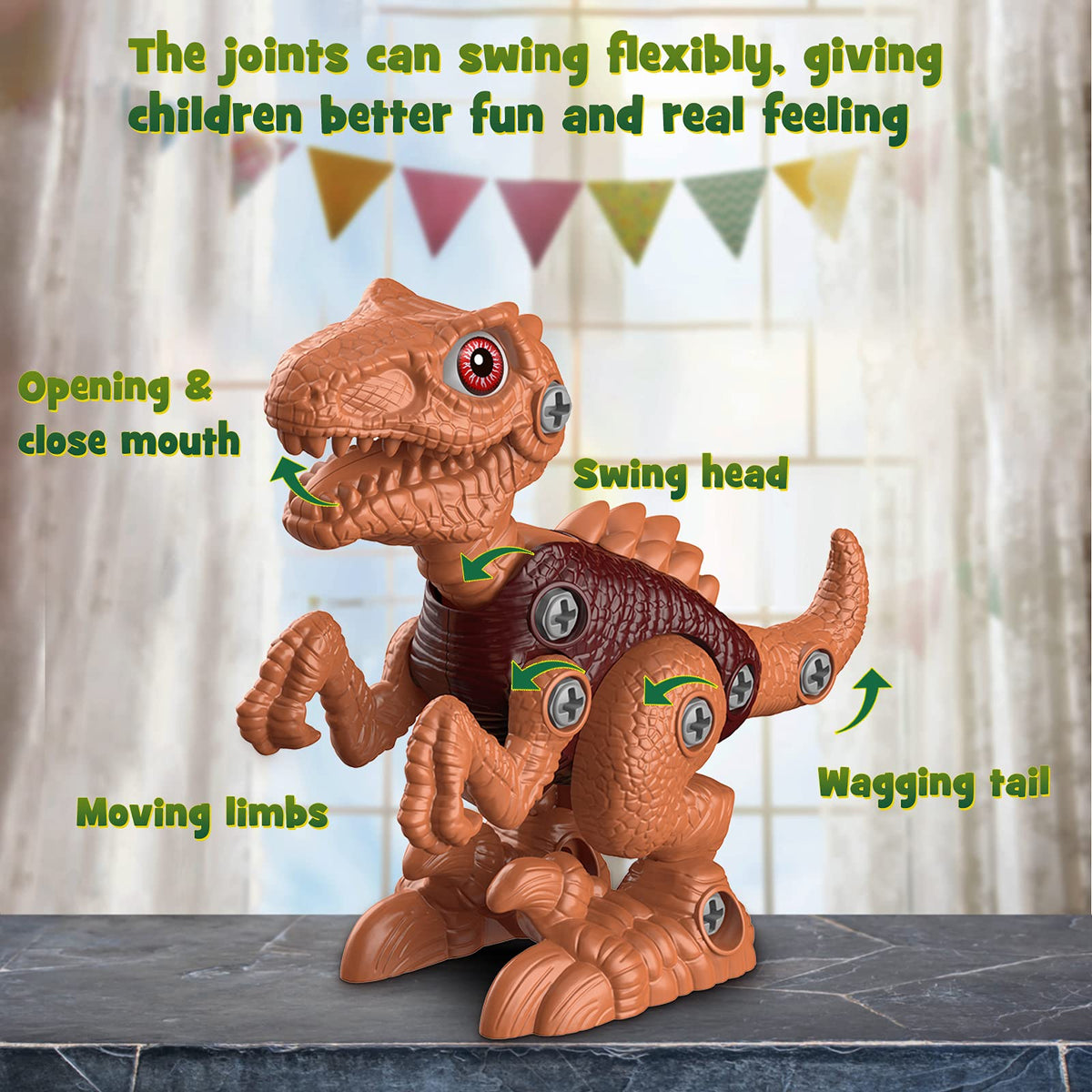 Build-a-Dinosaur Toy with Electric Drill
