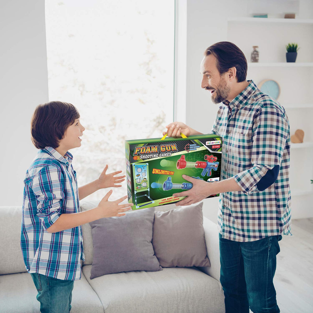 Family Foam Shooting Game — Nerf Compatible