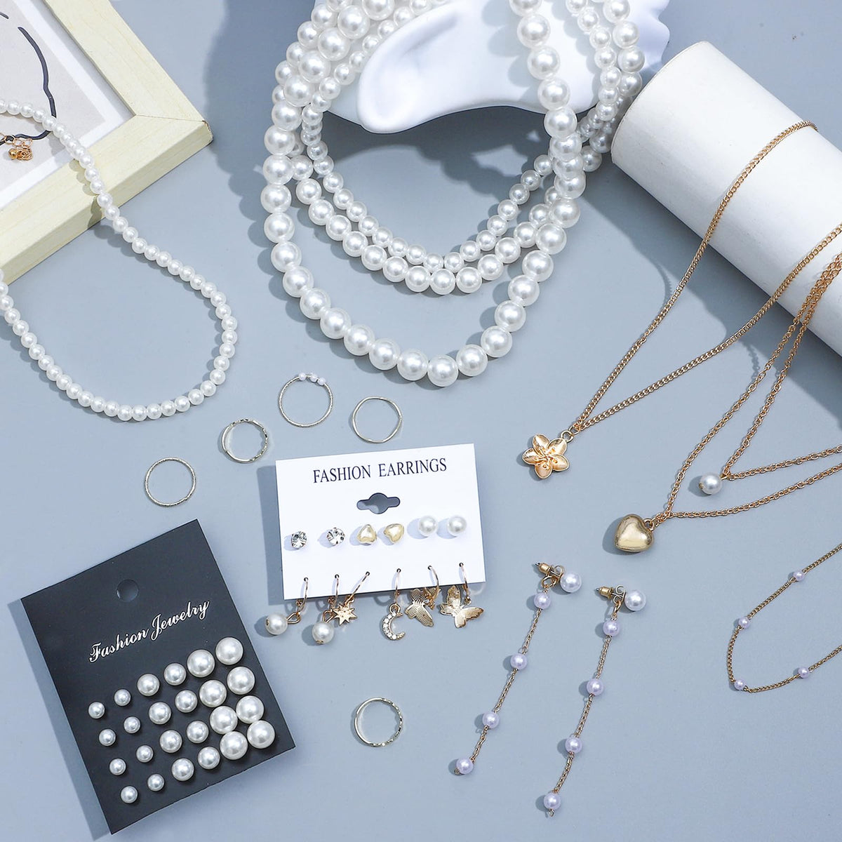 Multi-Piece Gold-Tone Jewelry Gift Set