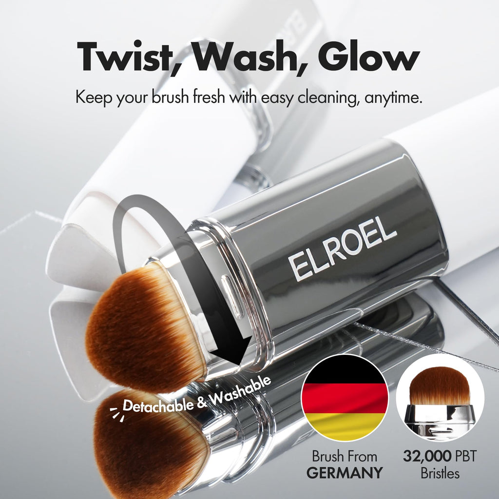 ELROEL Blanc Cover Cream Stick V with Detachable Brush