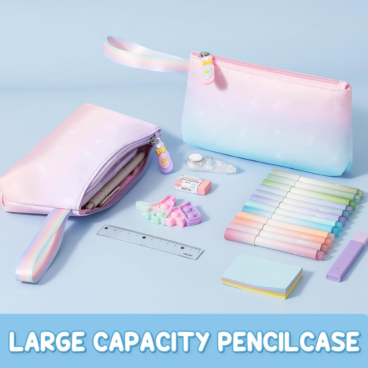 Girls’ School Backpack & Lunch Box Set, 3 Pieces