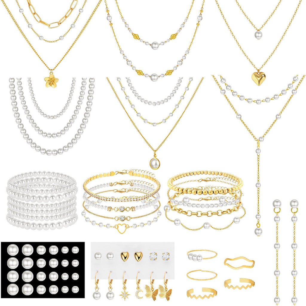 Multi-Piece Gold-Tone Jewelry Gift Set