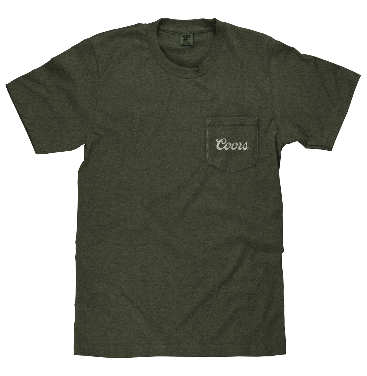 Coors Rodeo Cowboy Pocket T-Shirt – Moss Green