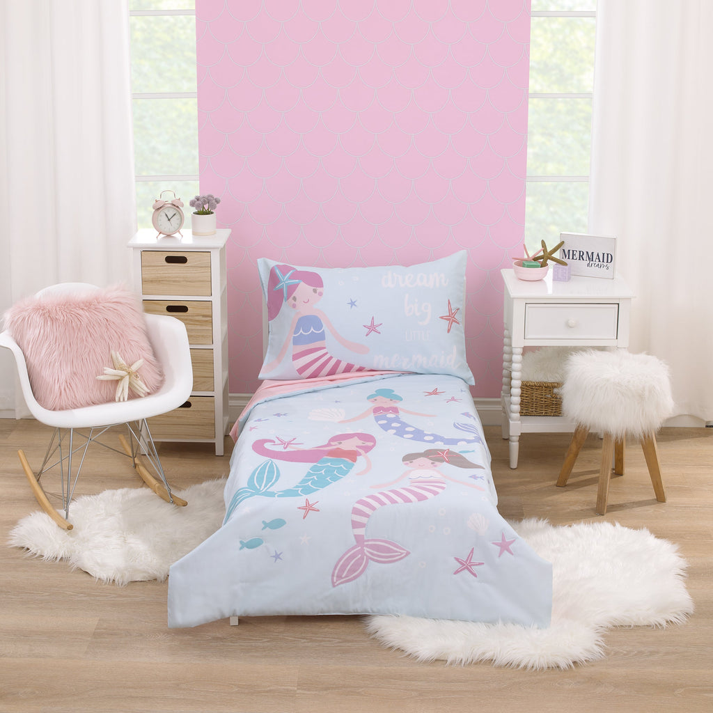 Everything Kids Little Mermaid Toddler Bedding — 4 Pieces
