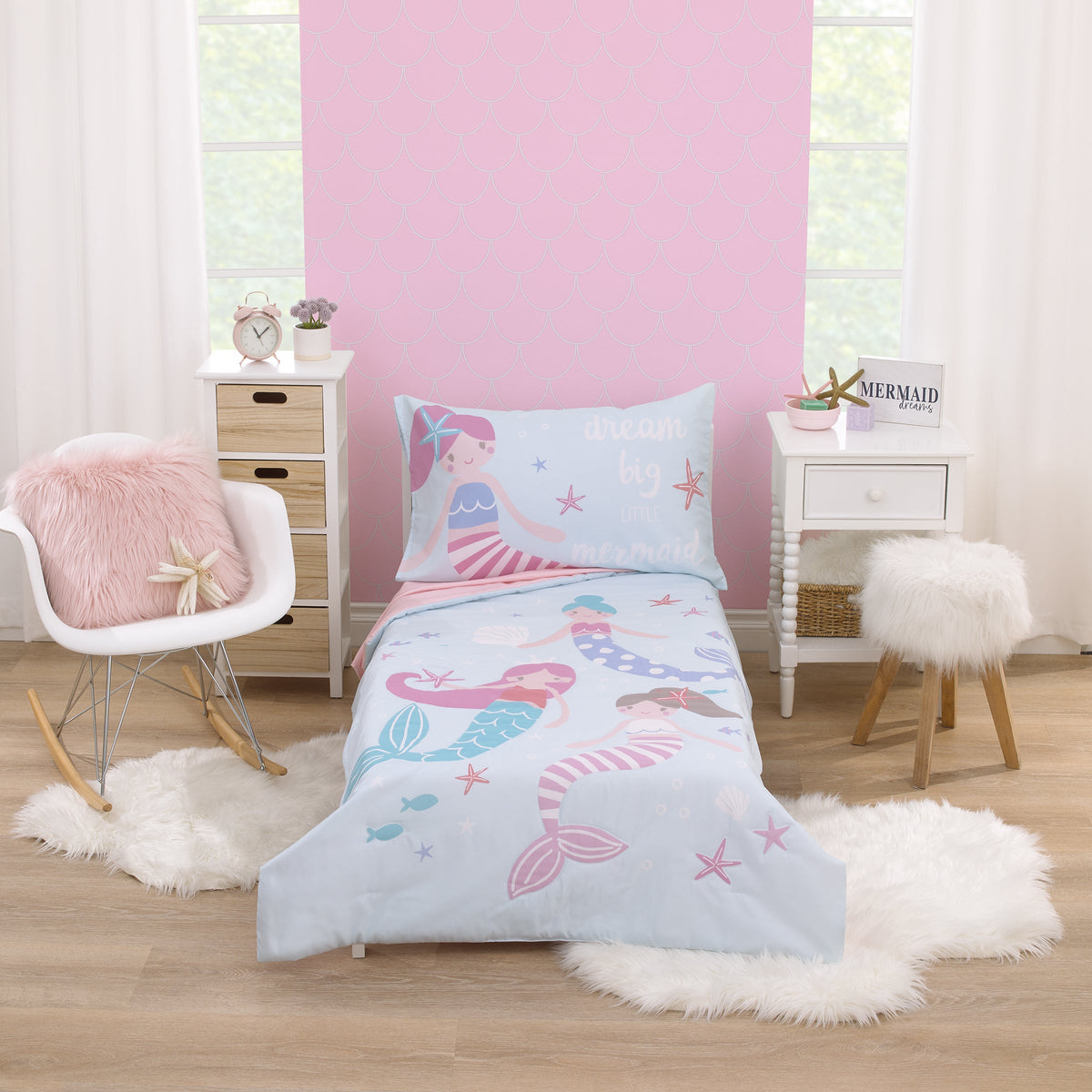 Everything Kids Little Mermaid Toddler Bedding — 4 Pieces