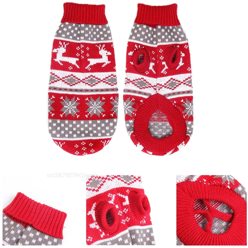 Knitted Winter Dog Sweater for Small & Medium Dogs