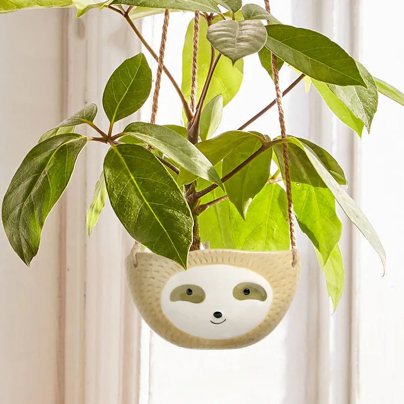Ceramic Hanging Animal Planter Pot