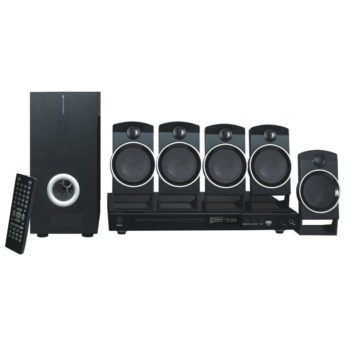 Naxa ND-859 5.1 Home Theater DVD & Karaoke System — Refurbished