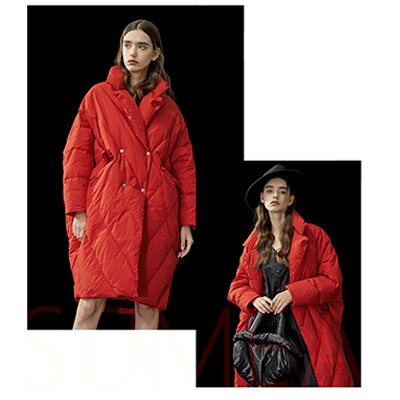 Women's Plus Size Oversized Long Down Coat
