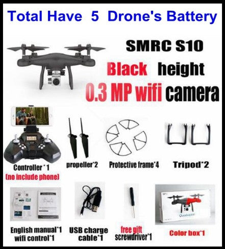 S10 SMRC FPV Quadcopter Drone with 2MP Wi-Fi Camera
