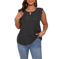 Women's Plus Size Polka-Dot Blouse